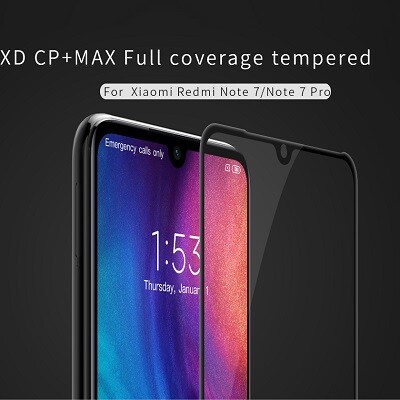 Защитное стекло NILLKIN CP+ черное для Xiaomi Redmi Note 7(3)