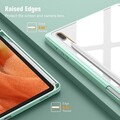 Защитный чехол Acrylic TPU Case с креплением для стилуса зеленый для Samsung Galaxy Tab S9 FE(#6)