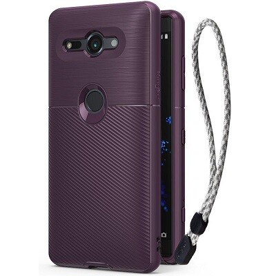 Защитный чехол бампер Ringke Onyx Case фиолетовый для Sony Xperia XZ2 Compact(1)