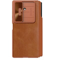 Кожаный чехол Nillkin Qin Pro Leather Case Коричневый для Samsung Galaxy Z Fold 7(#2)