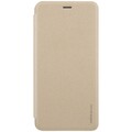 Полиуретановый чехол книга Nillkin Sparkle Leather Case Gold для Meizu M5s(#1)