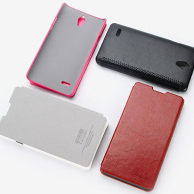 Кожаный чехол Kaladeing Case White для Huawei Ascend G700(2)