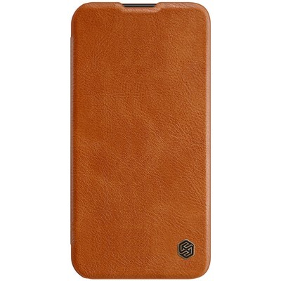 Кожаный чехол Nillkin Qin Pro Leather Case Коричневый для Apple iPhone 13 Pro Max(1)