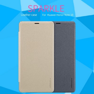 Полиуретановый чехол книга Nillkin Sparkle Leather Case Черный для Huawei Honor Note 10(4)