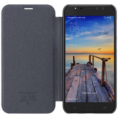 Полиуретановый чехол книга Nillkin Sparkle Leather Case Black для Asus ZenFone 4 Sellfie Pro ZD552Kl(3)