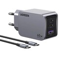 Сетевое зарядное устройство UGREEN X755-25871 Nexode Pro 65W USB-A+2 USB-C GaN Fast Charger, серый(#1)