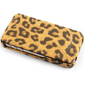 Кожаный чехол Nuoku Leopard Series Case Brown для Apple iPhone 4/4S(#2)