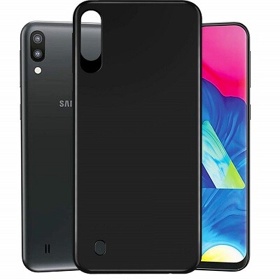 Силиконовый чехол TPU Matte Case 1mm черный для Samsung Galaxy M10(3)