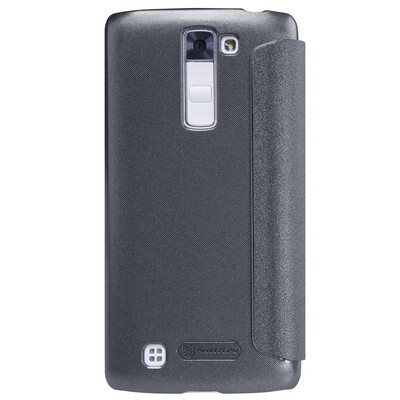Полиуретановый чехол книга Nillkin Sparkle Leather Case Black для LG K7(X210DS)(2)