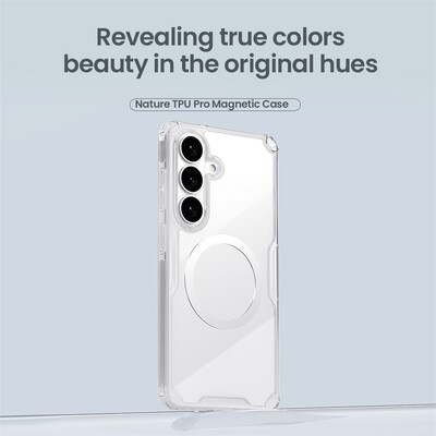 Силиконовый чехол Nillkin Nature TPU Pro Magnetic Case прозрачный для Samsung Galaxy S26 Plus(6)