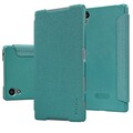 Полиуретановый чехол Nillkin Sparkle Leather Case Blue для Sony Xperia Z5(#3)
