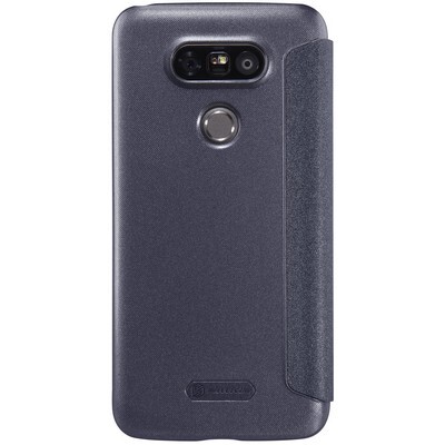 Полиуретановый чехол книга Nillkin Sparkle Leather Case Black для LG G5(2)