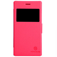 Полиуретановый чехол Nillkin Fresh Series Red  для Sony Xperia M2 Dual S50h