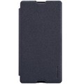 Полиуретановый чехол Nillkin Sparkle Leather Case Black для Sony Xperia M5(#1)