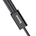 Кабель Baseus Rapid Series 3-in-1 Cable Micro+Dual Lightning 3A 1.2M Black(#2)