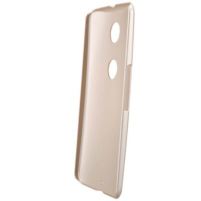 Пластиковый чехол с пленкой Nillkin Super Frosted Shield Gold для Motorola Nexus 6(3)