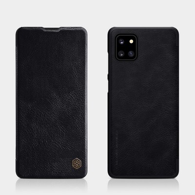 Кожаный чехол Nillkin Qin Leather Case Черный для Samsung Galaxy Note 10 Lite(4)