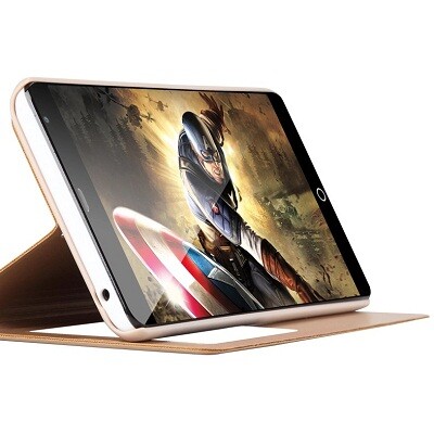 Полиуретановый чехол Mofi Book Case Gold для Lenovo Vibe P1M(3)