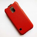 Кожаный чехол Sipo V Series Red для Samsung G800F Galaxy S5 mini(#3)