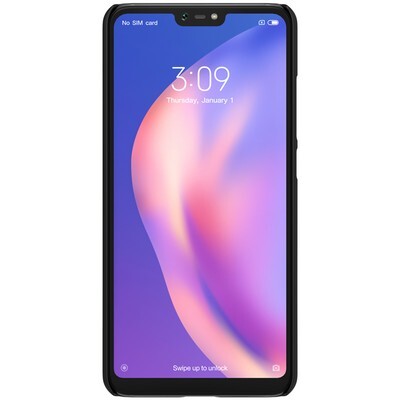 Пластиковый чехол с подставкой Nillkin Super Frosted Shield Черный для Xiaomi Mi8 Lite(2)