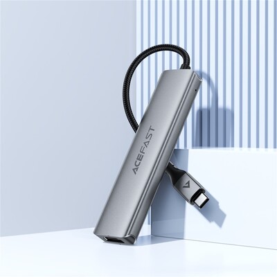 USB-C хаб (концентратор) 5-в-1 Acefast J16 USB-C docking station(6)