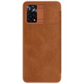 Кожаный чехол Nillkin Qin Pro Leather Case Коричневый для Xiaomi Poco X4 Pro(#2)