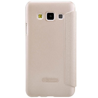 Полиуретановый чехол Nillkin Sparkle Leather Case Gold для Samsung Galaxy A3(2)