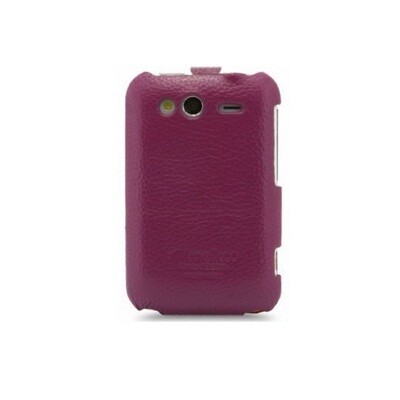 Кожаный чехол книга Melkco Leather Case Purple LC для HTC Wildfire S(2)