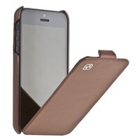 Кожаный чехол книга HOCO Duke Leather Case Brown для Apple iPhone 5/5s/SE