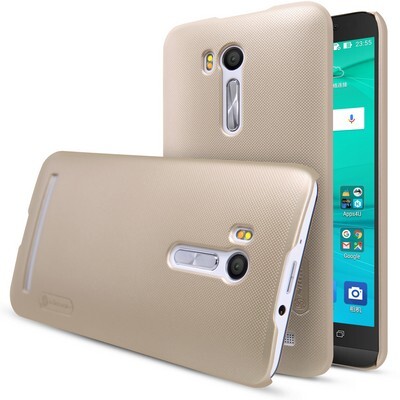 Пластиковый чехол с пленкой Nillkin Super Frosted Shield Gold для Asus Zenfone Go TV (ZB551KL)(3)