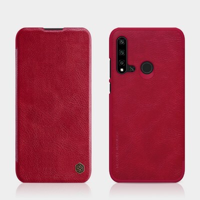Кожаный чехол Nillkin Qin Leather Case Красный для Huawei P20 Lite 2019 (Nova 5i)(4)