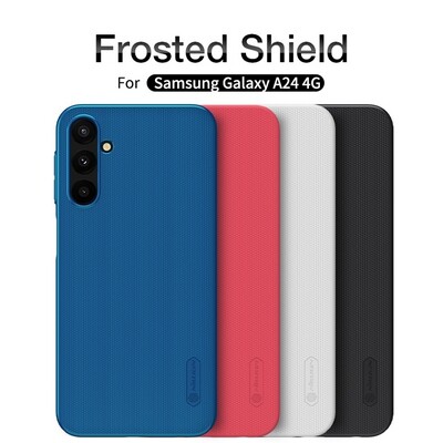 Пластиковый чехол Nillkin Super Frosted Shield Черный для Samsung Galaxy A24(6)