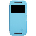 Полиуретановый чехол Nillkin Fresh Series Blue  для HTC One M8 mini 2(#2)