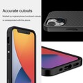 Пластиковый чехол Nillkin Synthetic Fiber Черный для Apple iPhone 13 mini(#3)