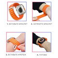 Тканевый спортивный ремешок для смарт-часов Альпийская петля оранжевый для Apple Watch Series  49/45/44/42mm(#6)