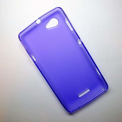 Силиконовый чехол Becolor Purple Mat для Sony Xperia L S36h(2)