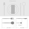 Набор столовых приборов Xiaomi Maison Maxx Stainless Steel Modern Flatware Set Silver(#3)