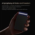 Кардхолдер с функцией подставки и защитой от RFID Nillkin FiberMate Magnetic Wallet Stand оранжевый(#6)