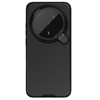 Чехол накладка с пластиной Magsafe и защитой камеры Nillkin CamShield Prop Magnetic Case черный для Honor Magic 8 Pro(2)