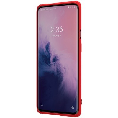 Силиконовый бампер Nillkin Rubber-wrapped Protective Case Красный для OnePlus 7 Pro(2)