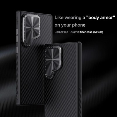 Магнитная накладка Nillkin CarboProp Magnetic Case Черная для Samsung Galaxy S24 Ultra(10)