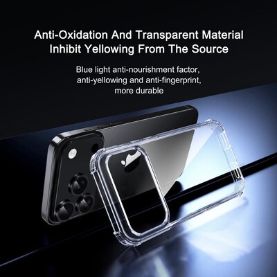 Противоударный чехол PC + TPU iPAKY Crystal Clear Series прозрачный для Apple iPhone Air(4)