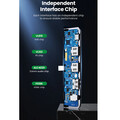Адаптер USB-C Хаб 5 в 1 Ugreen CM424 (4K@60Hz HDMI, 2x USB3.0 + 3,5mm + PD 100W)(#9)