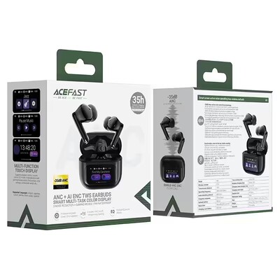 Беспроводные наушники Acefast W6 ANC AI ENC TWS earbuds(7)