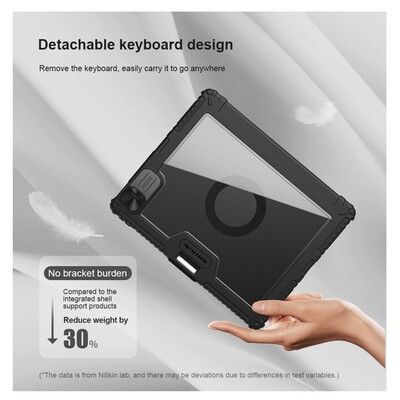 Магнитный чехол-бампер с клавиатурой Bumper Link Keyboard Case Backlit Version черный для Apple iPad Pro 11 (2025)(11)