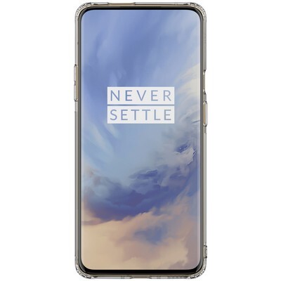 Силиконовый чехол Nillkin Nature TPU Case Серый для OnePlus 7 Pro(2)