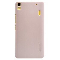 Пластиковый чехол с пленкой Nillkin Super Frosted Shield Gold для Lenovo K3 Note/A7000
