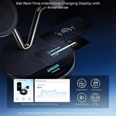 Беспроводное зарядное Anker Prime Wireless Charging Station 3-in-1 B25X7 25W(6)