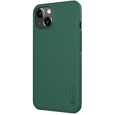 Пластиковый чехол с подставкой Nillkin Super Frosted Shield Pro Зеленый для Apple iPhone 13(3)