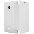 Полиуретановый чехол Nillkin Sparkle Leather Case White для Microsoft Lumia 435(#3)